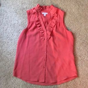 Coral color blouse